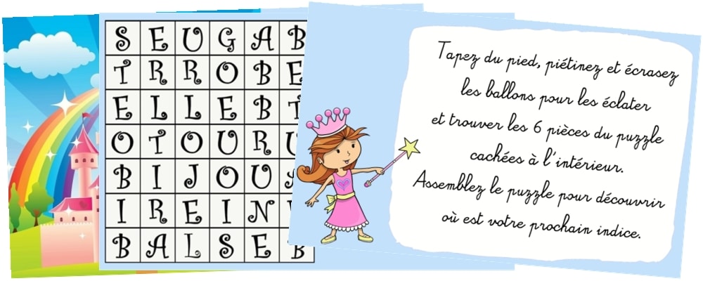 Chasse au trésor princesse Célia