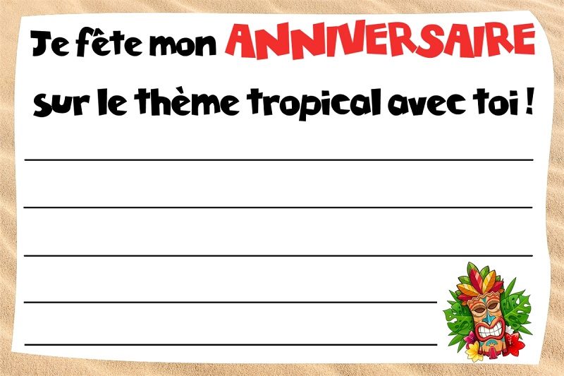 Un anniversaire thème Tropical (+ chasse au trésor !) - Joli Tipi