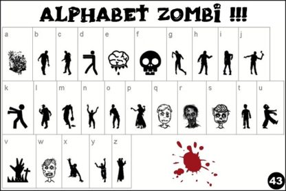 alphabet zombie