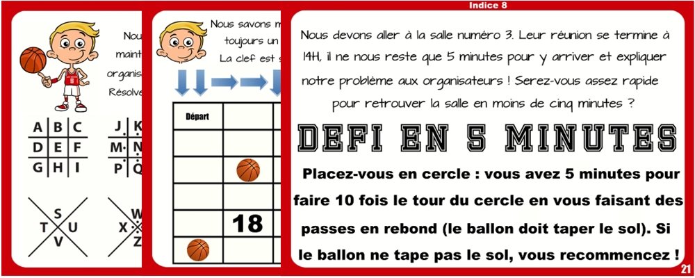 chasse au tresor basket