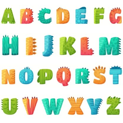 alphabet dinosaure