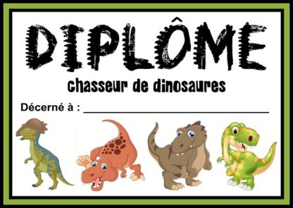 diplome dinosaure