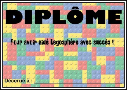 diplome chasse au trésor lego