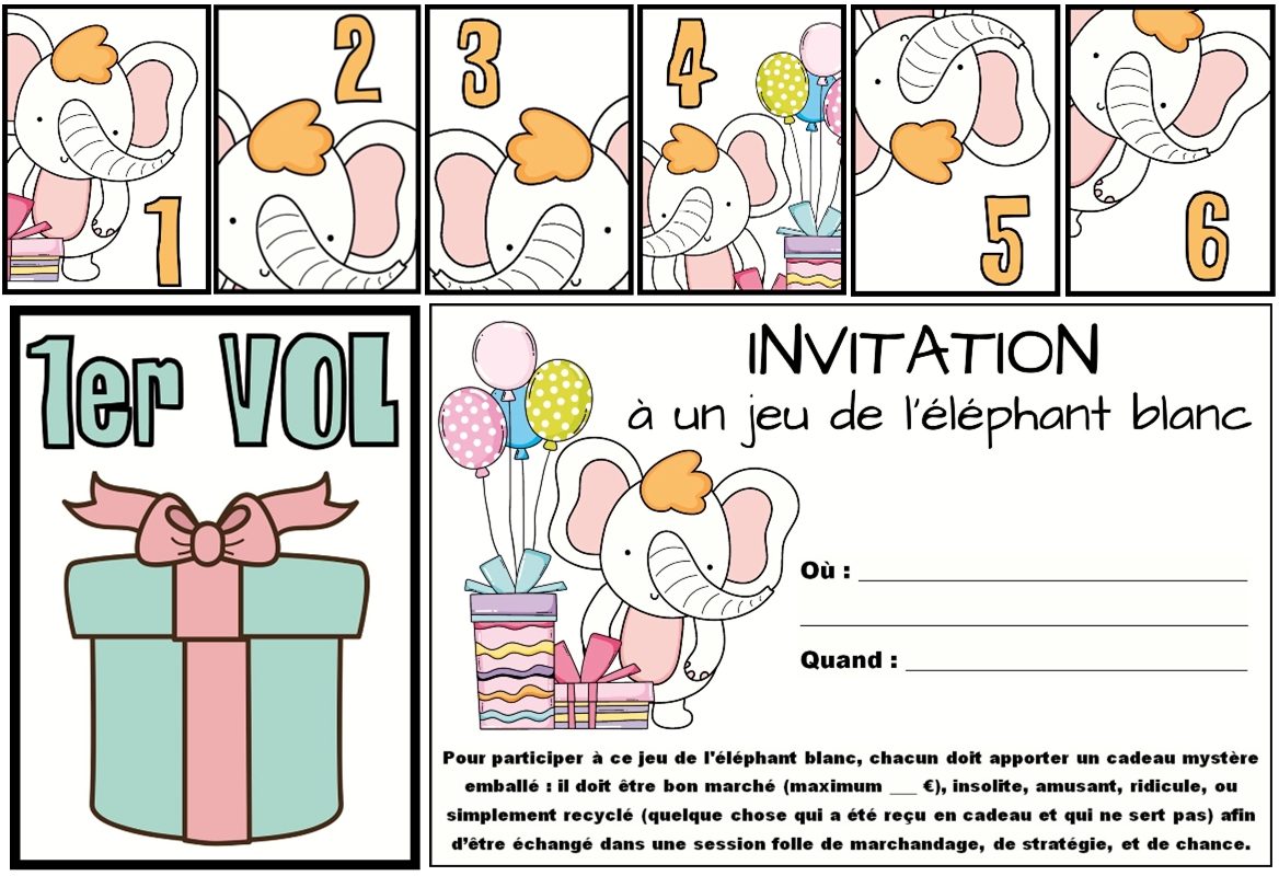 jeu elephant blanc