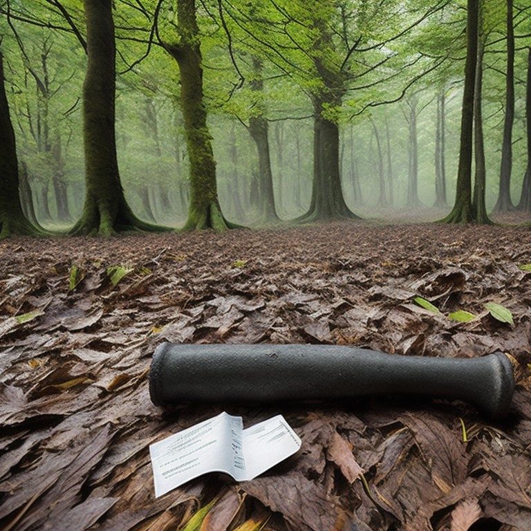 indice de chasse au trésor dans une forêt