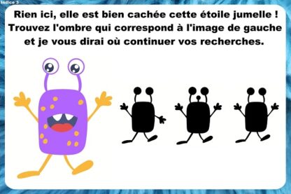 indice chasse au trésor monstre maternelle