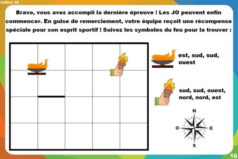 Chasse au trésor Jeux Olympiques : le flambeau