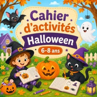 cahier d'activités halloween 6-8 ans