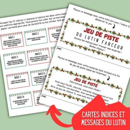 jeu lutin farceur avec indices