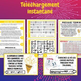Jeu de piste du Nouvel An à imprimer (PDF)
